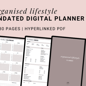 Organised Lifestyle Undated Digital Planner